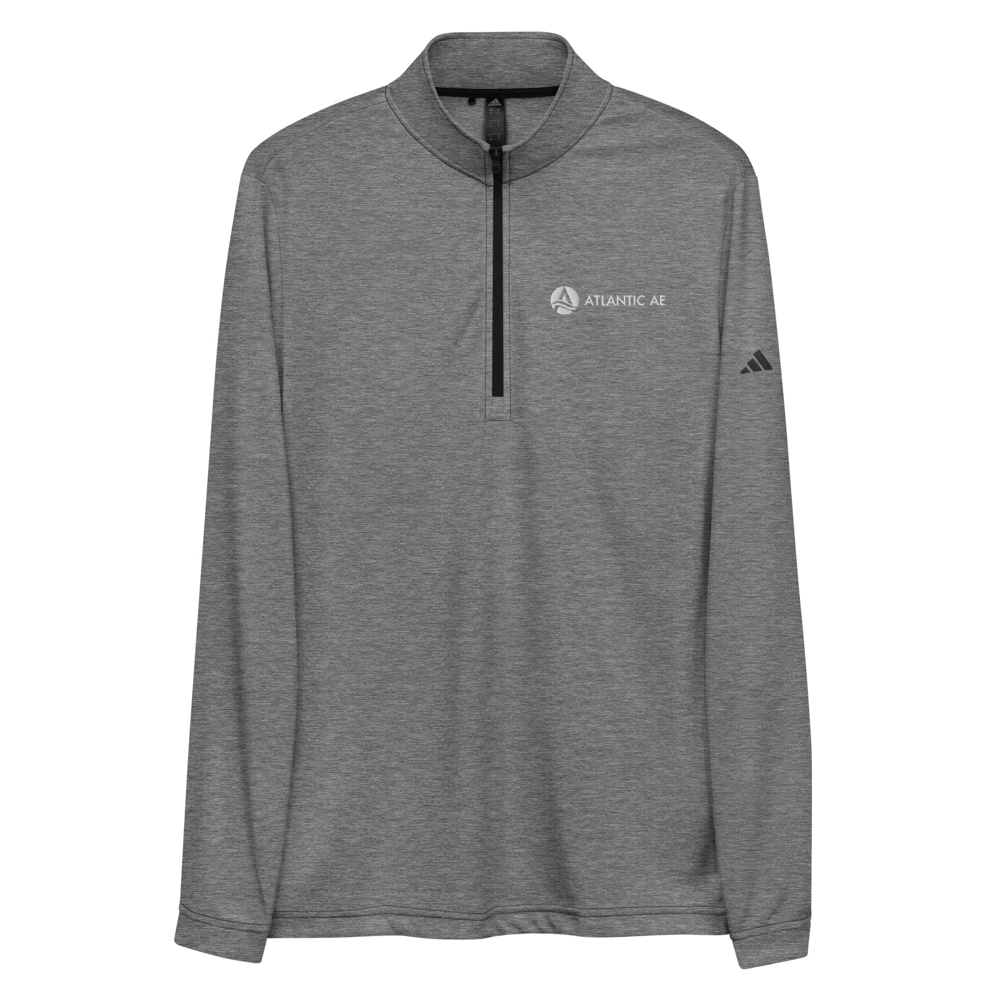 Atlantic AE Quarter Zip Adidas Dry-Wick Pullover - White Logo
