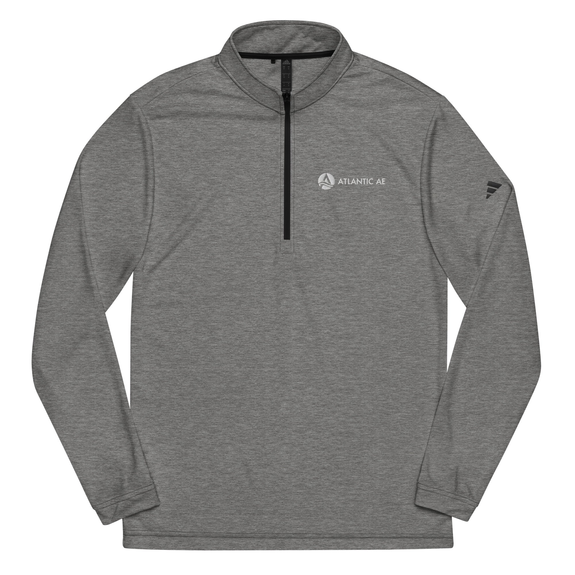 Atlantic AE Quarter Zip Adidas Dry-Wick Pullover - White Logo