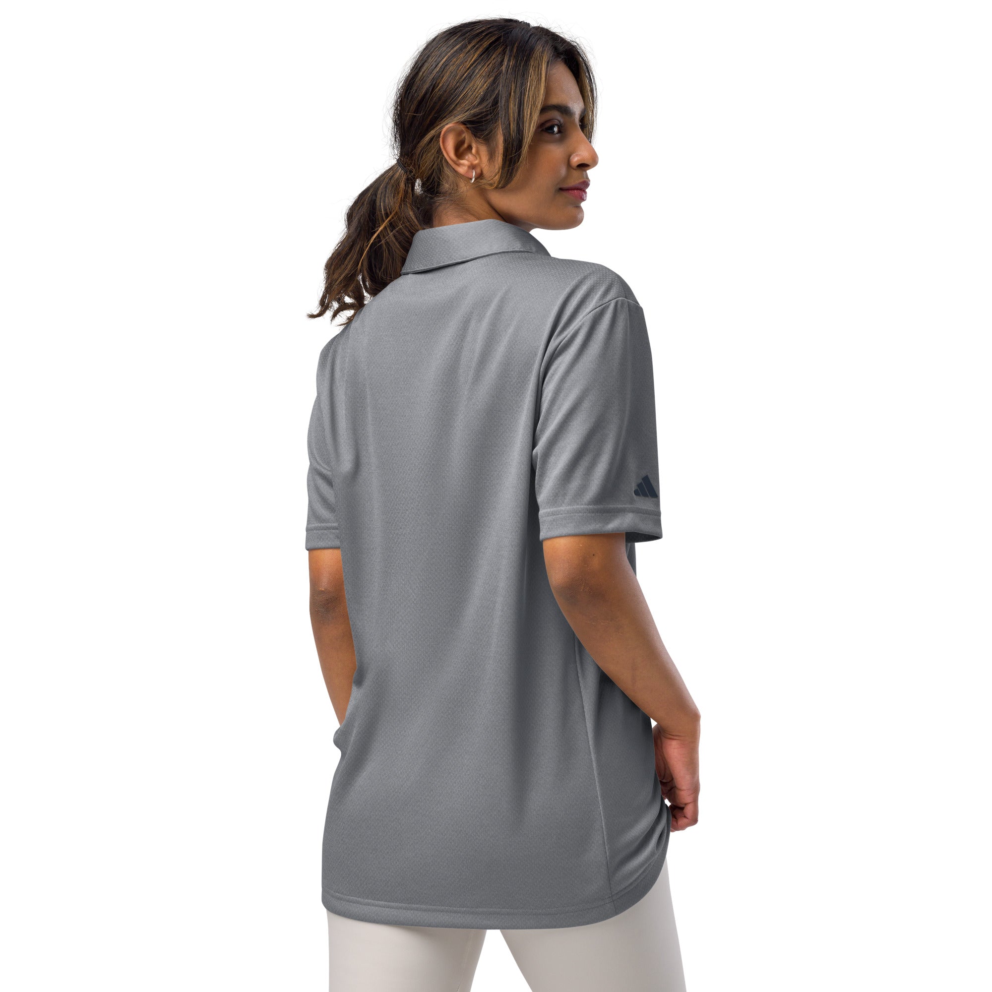 Adidas unisex space-dyed polo