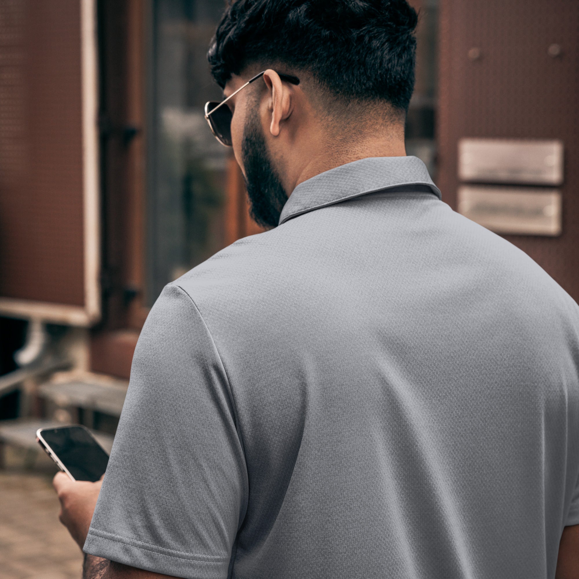 Adidas unisex space-dyed polo