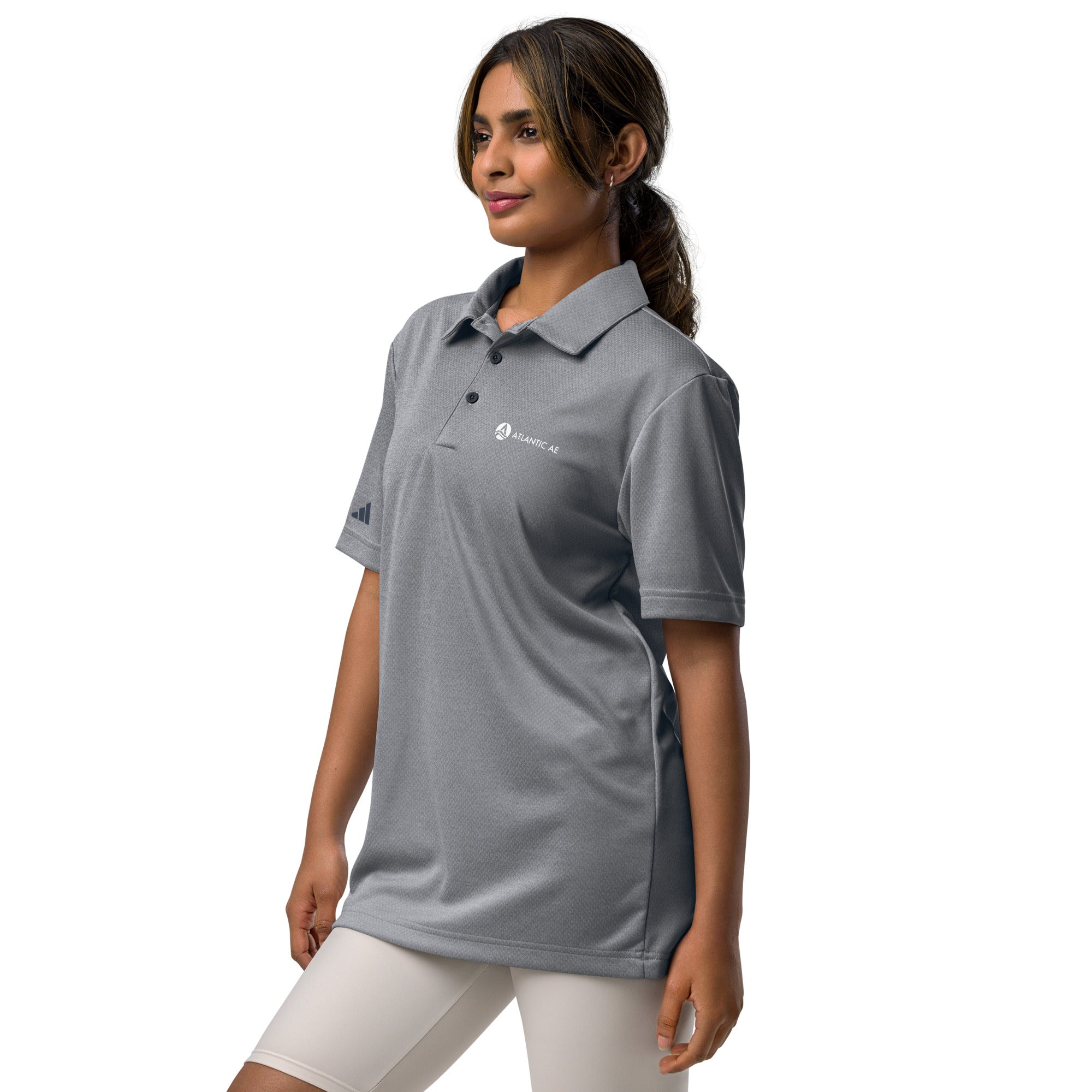 Adidas unisex space-dyed polo