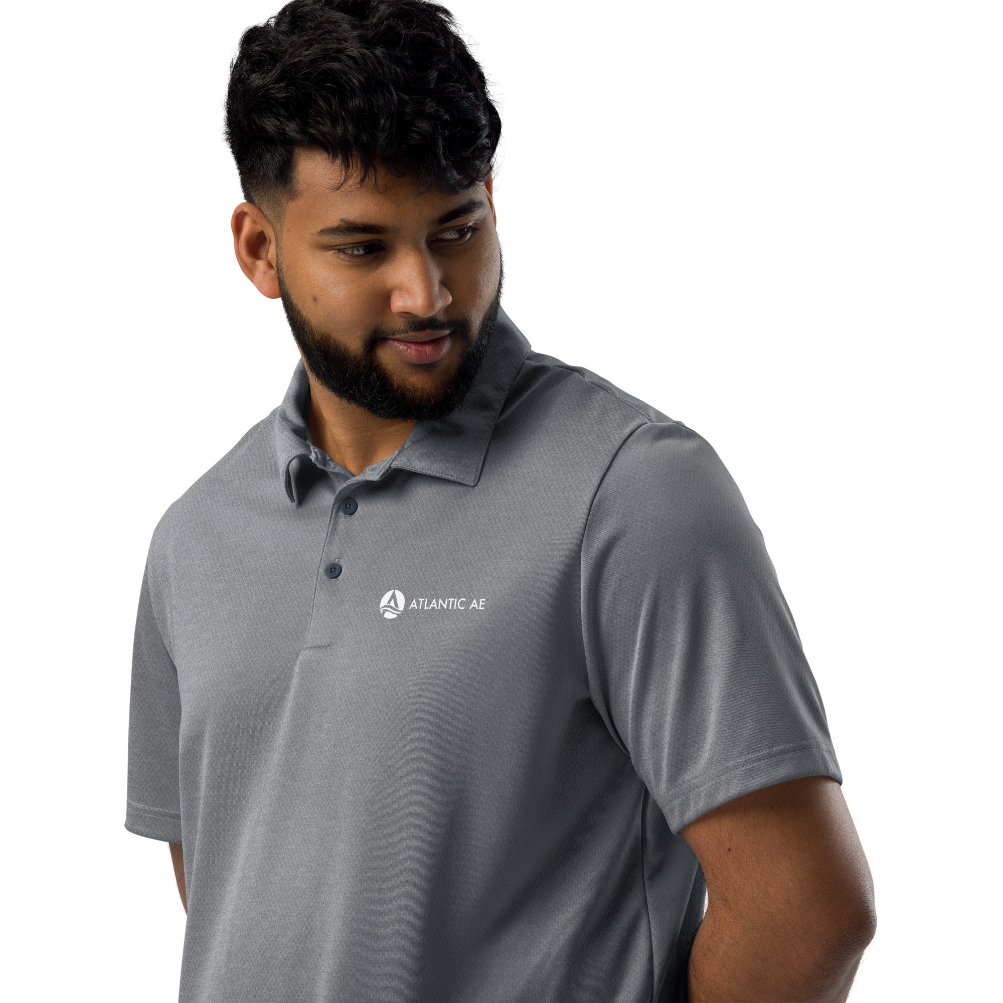 Adidas unisex space-dyed polo