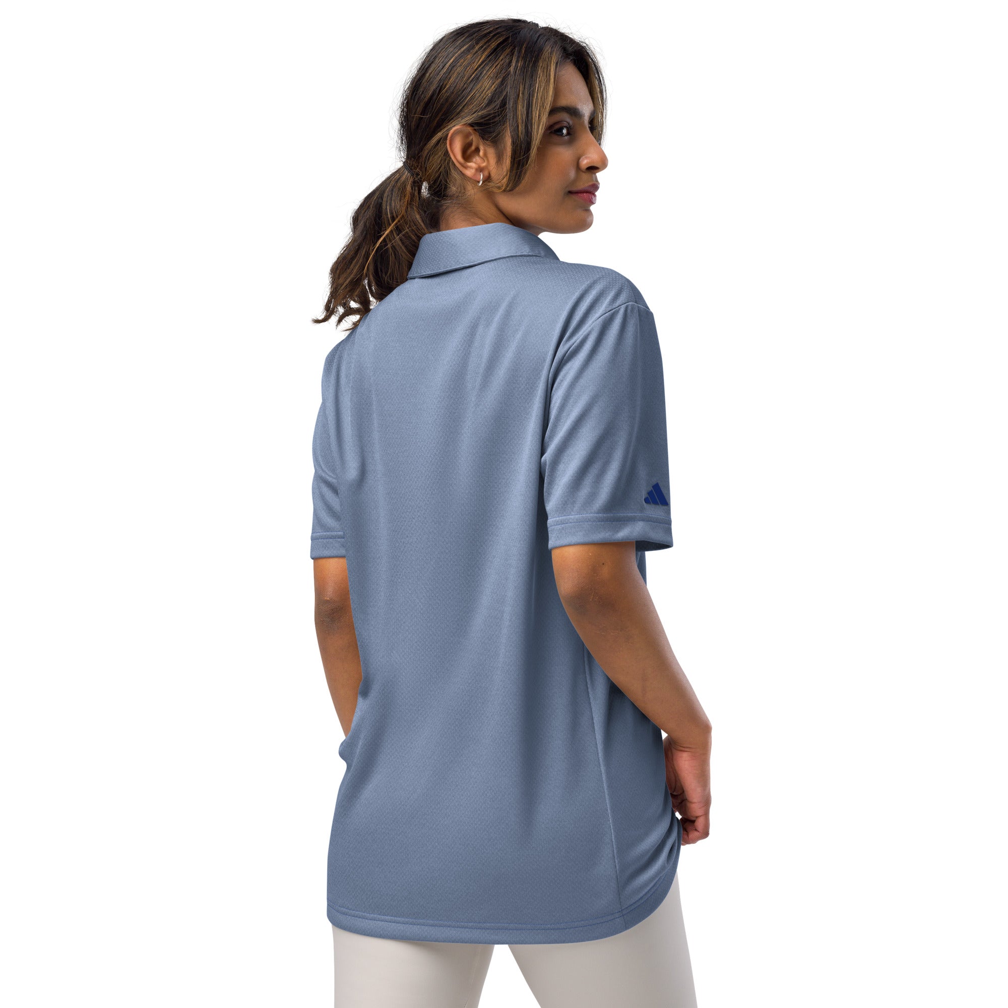 Adidas unisex space-dyed polo