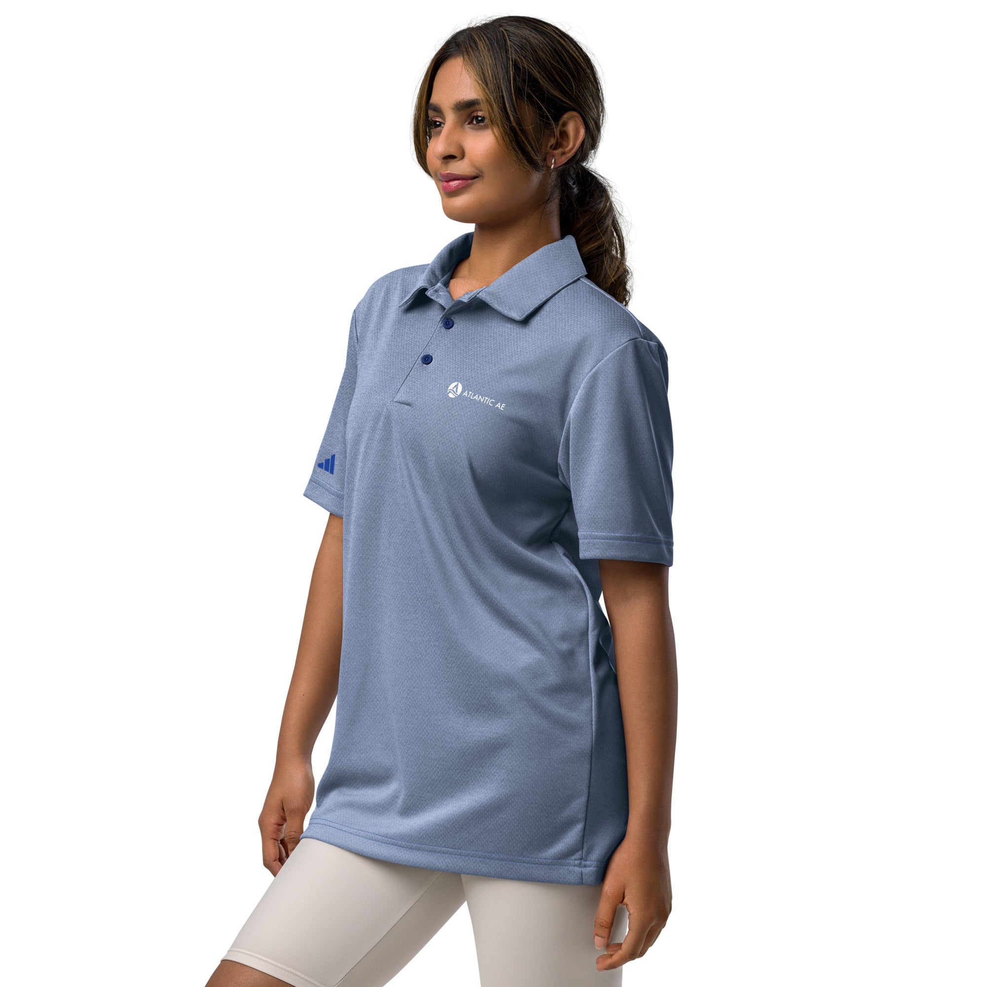 Adidas unisex space-dyed polo