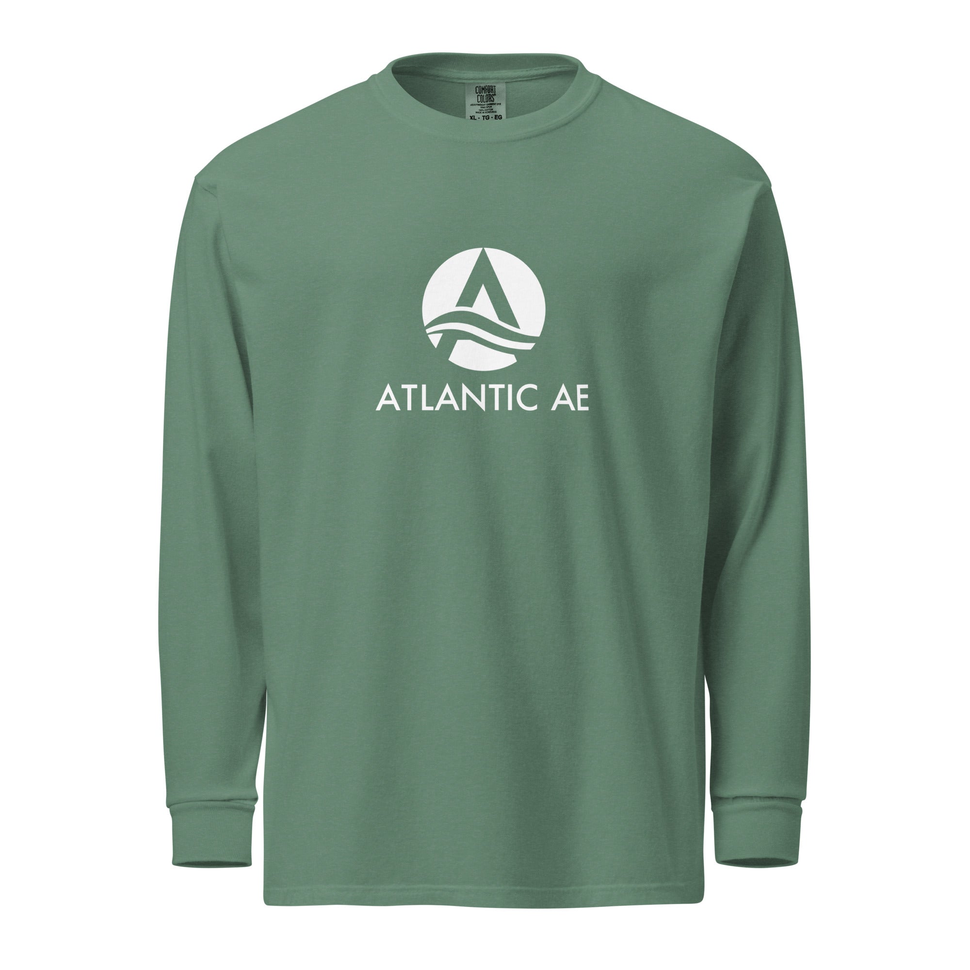 Garment-dyed heavyweight long-sleeve shirt