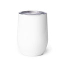 Stainless Steel Wine Tumbler 12oz - Blue Logo
