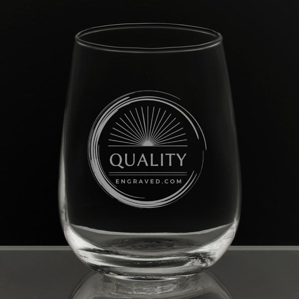 Engraved Stemless Wine Glass - 17 oz - Item 456/5535517