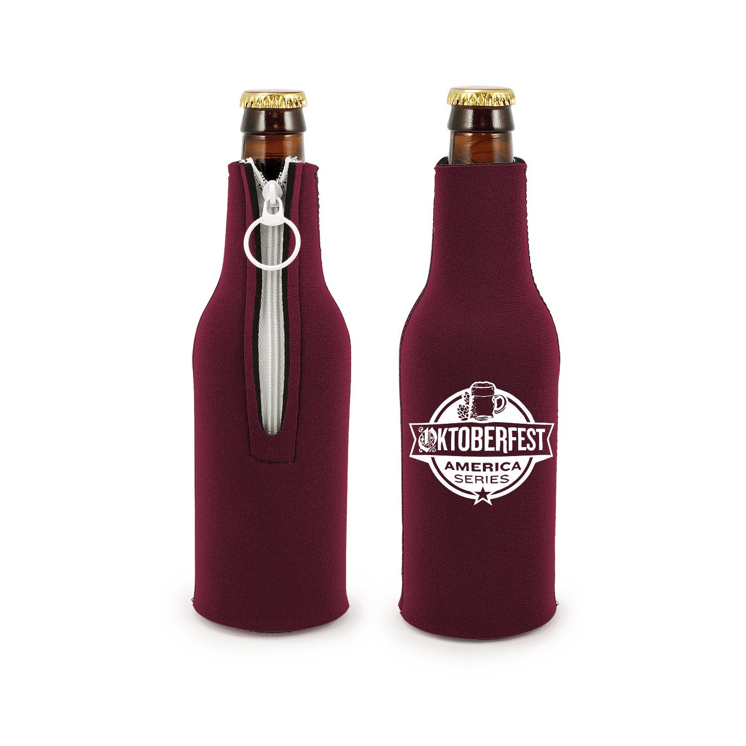 Neoprene Zipper Bottle Suit Coolers a Bottle Cooler by %shopname