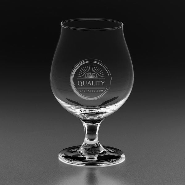 Engraved Glendari Belgian Beer Glass - 16 oz - Item 3808