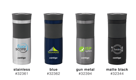 20 oz Contigo® Byron Customized Stainless Steel Mugs a Promo by %shopname
