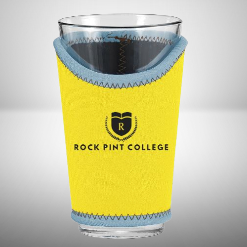 Customized Stacia Deluxe Neoprene Pint Glass Insulator - One Color