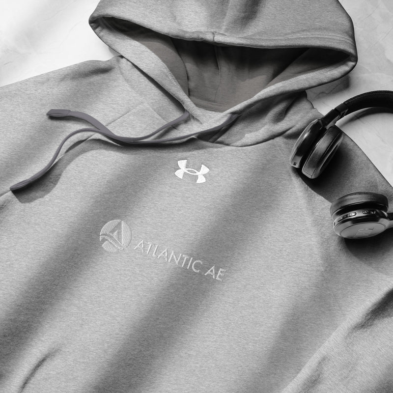 Atlantic AE Under Armour® Drawstring Hoodie - White Logo