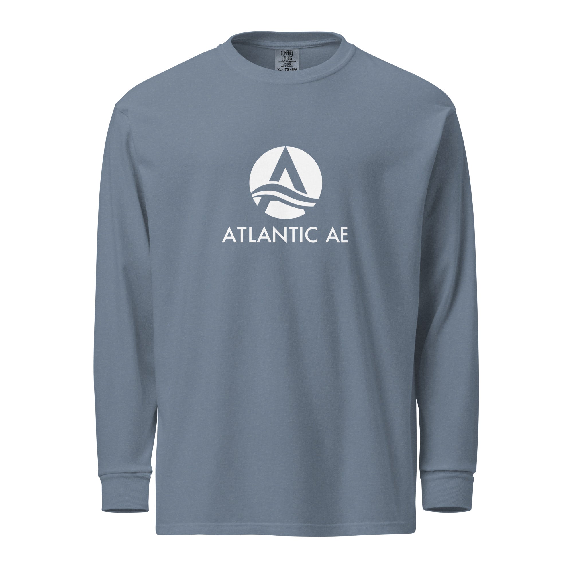 Garment-dyed heavyweight long-sleeve shirt