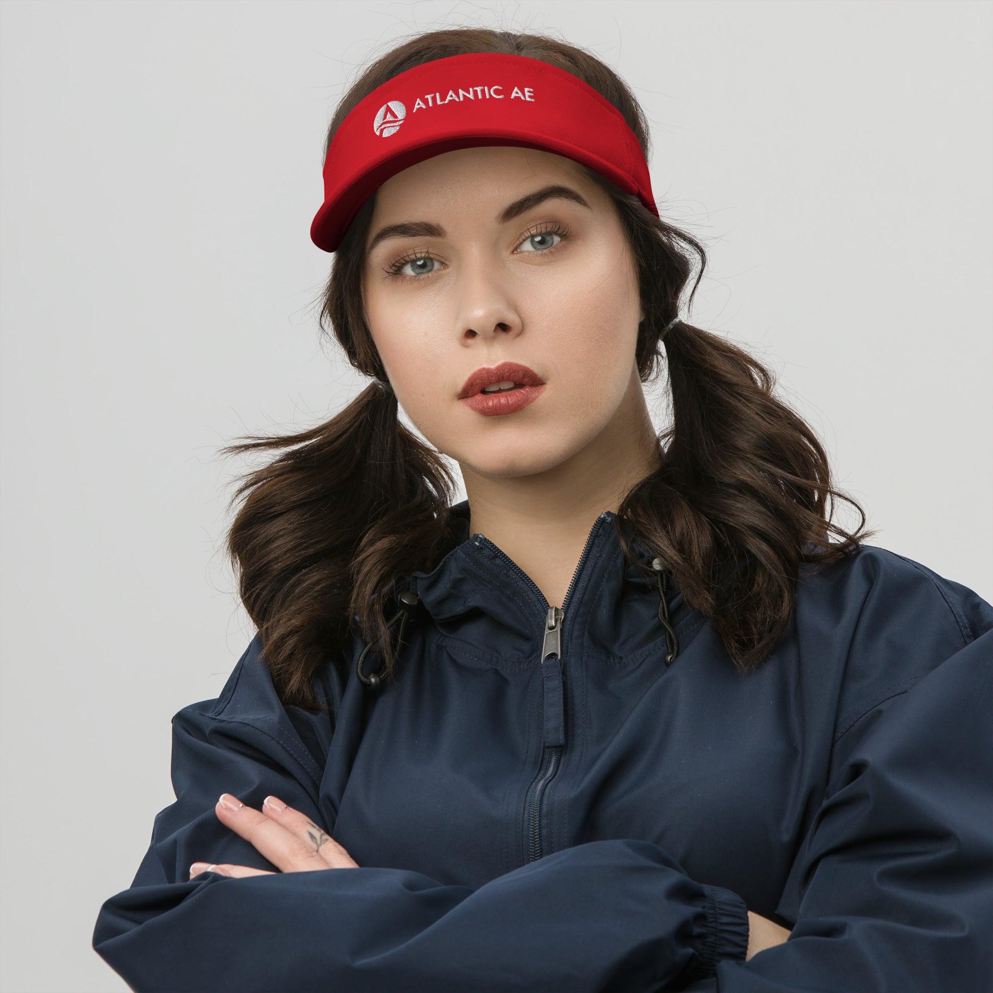 Atlantic AE Tennis Visor - Black Logo