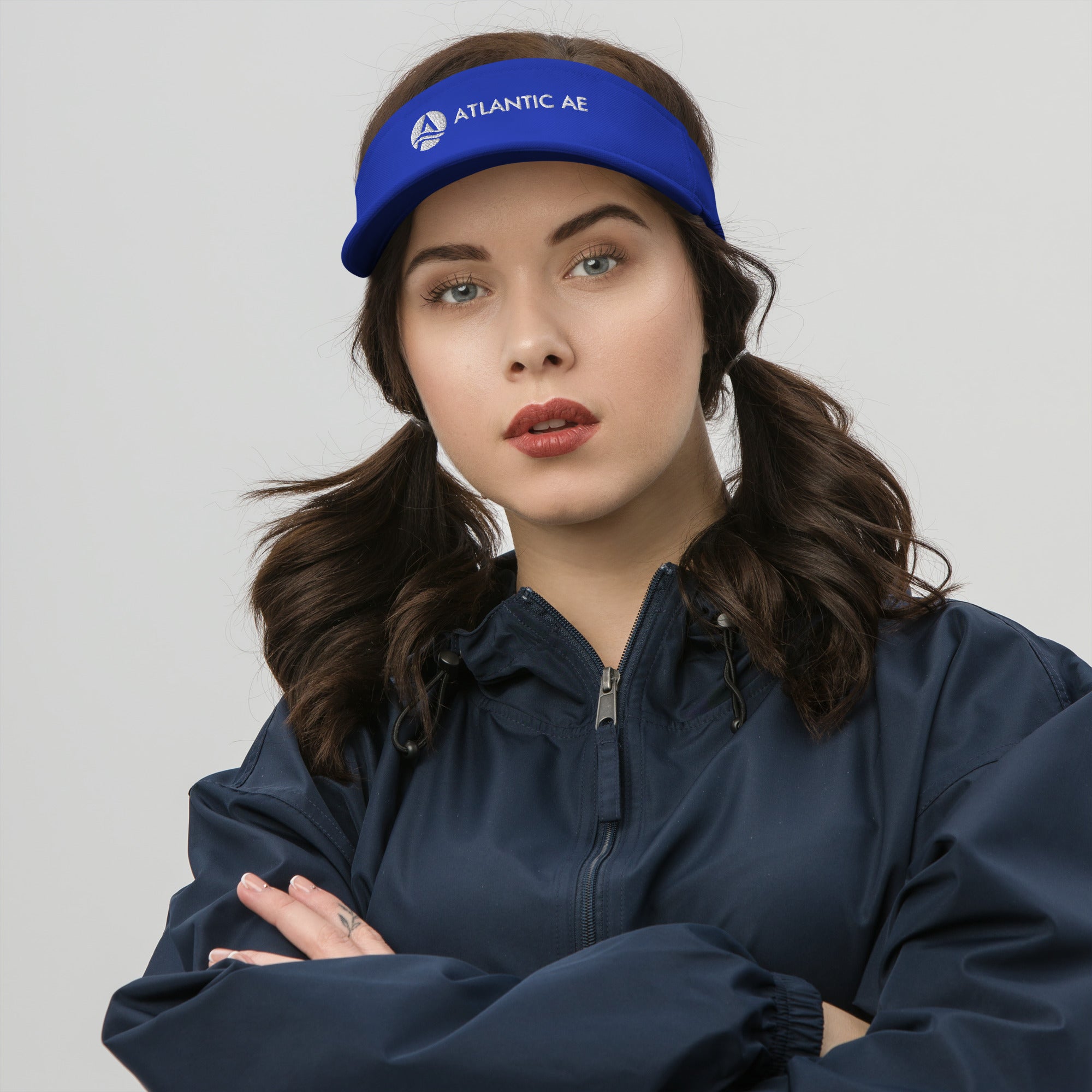 Atlantic AE Tennis Visor - Black Logo