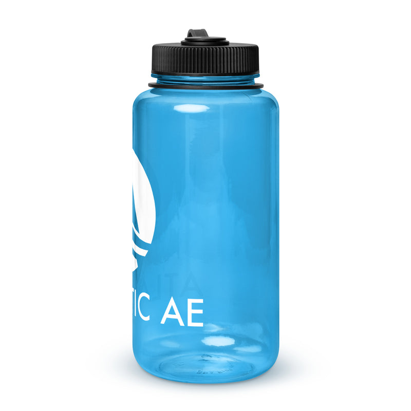 Wide mouth plastic water bottle