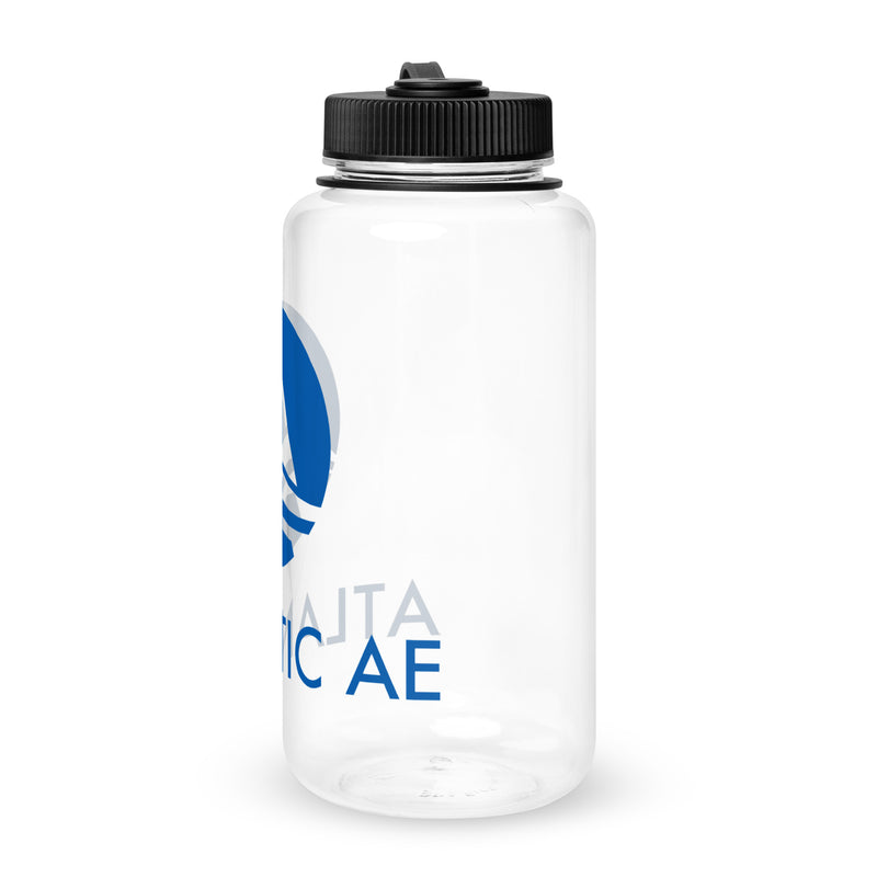 Wide mouth plastic water bottle