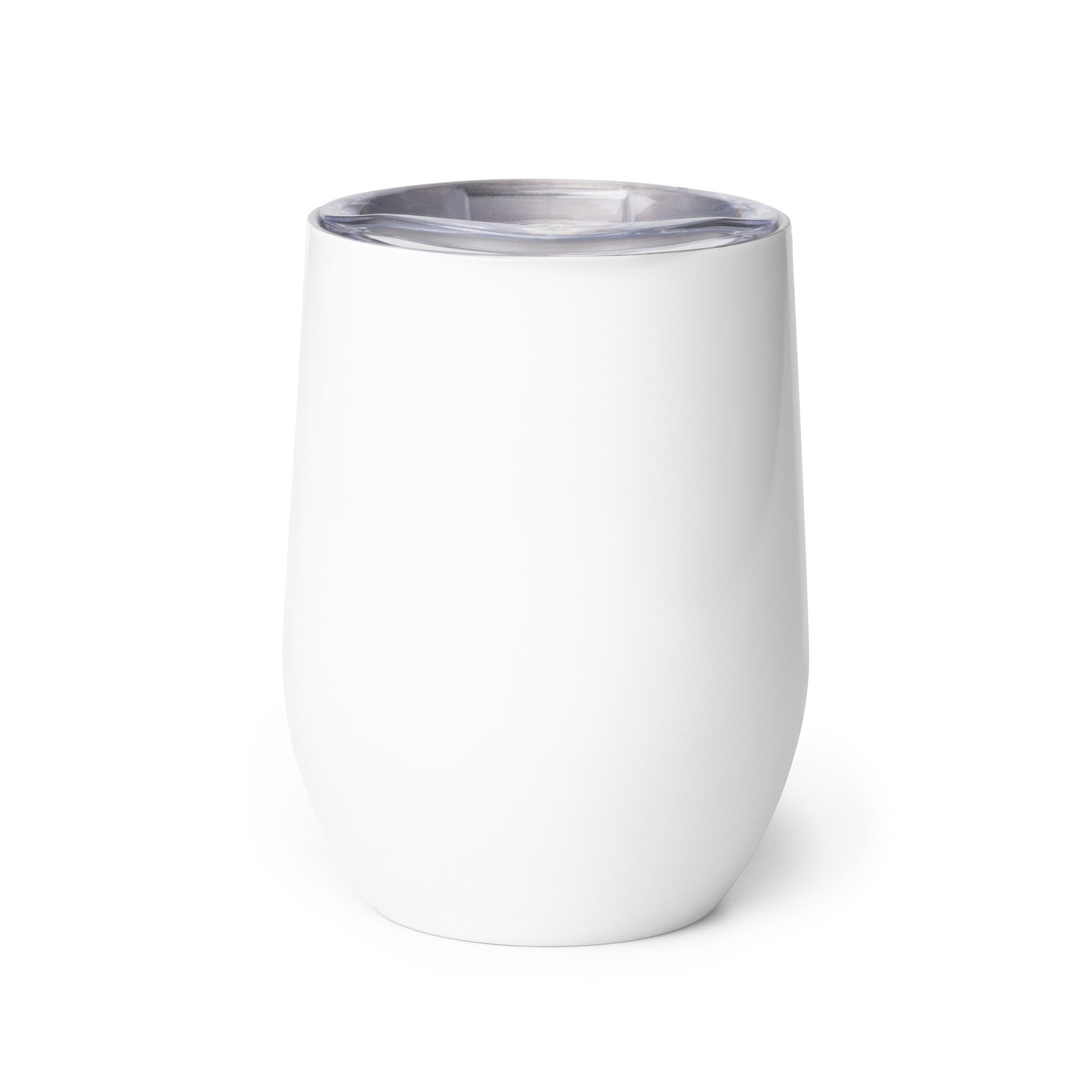 Stainless Steel Wine Tumbler 12oz - Blue Logo