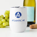 Stainless Steel Wine Tumbler 12oz - Blue Logo