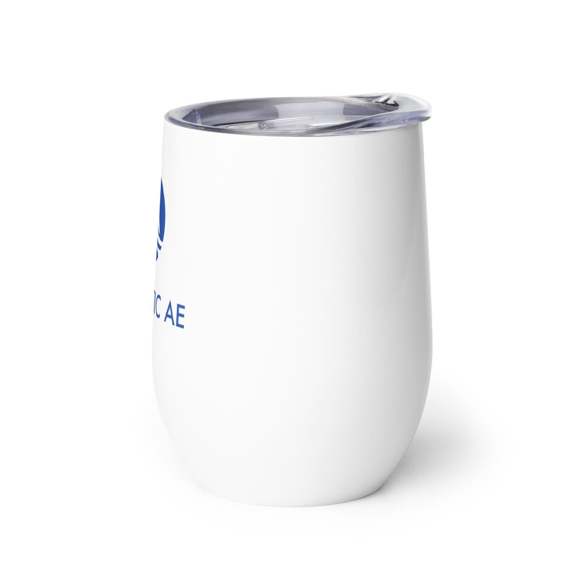 Stainless Steel Wine Tumbler 12oz - Blue Logo