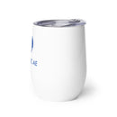 Stainless Steel Wine Tumbler 12oz - Blue Logo