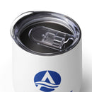Stainless Steel Wine Tumbler 12oz - Blue Logo