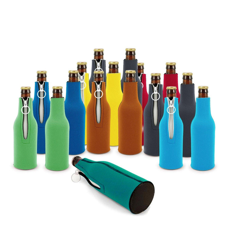Zippered Bottle Coolers Koozies