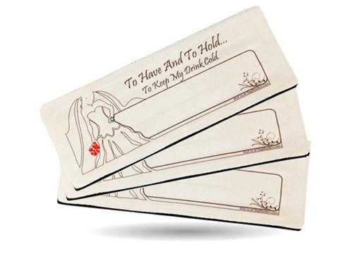 Pre-Printed Wedding Slap Koolers a Promo by %shopname