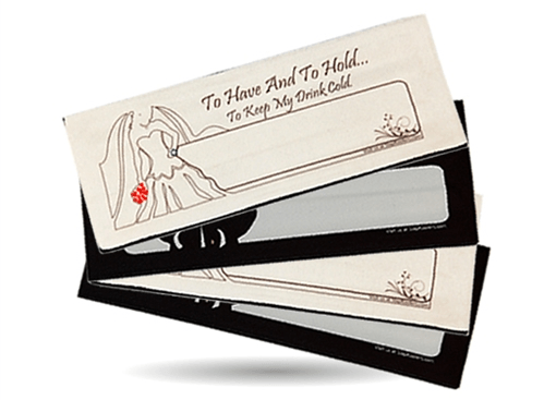 Pre-Printed Wedding Slap Koolers a Promo by %shopname