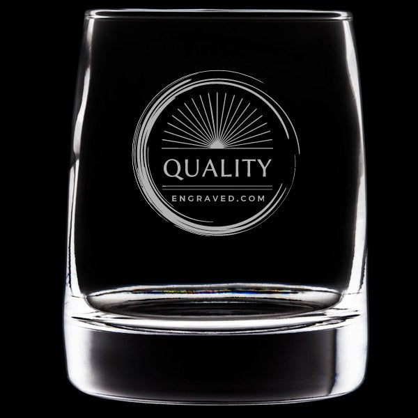 Engraved Vibe Double Rocks / Old Fashioned Glass - 12 oz - Item 2311