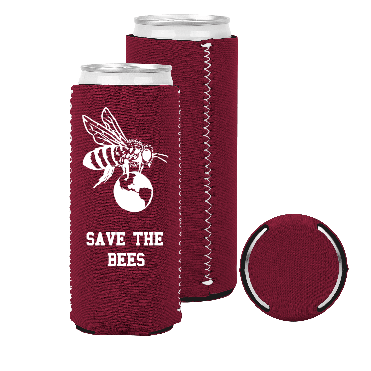 1-Color Neoprene Slim Can Koolers a Can Koolers by %shopname