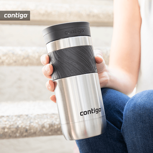 Contigo Byron Blue Corn Stainless Steel Travel Mug Contigo Byron Blue Corn Stainless Steel Travel Mug