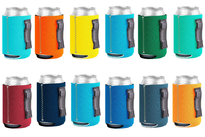 10oz Premium Neoprene Can Cooler - Zig Zag Stitch, Personalized Drinkware