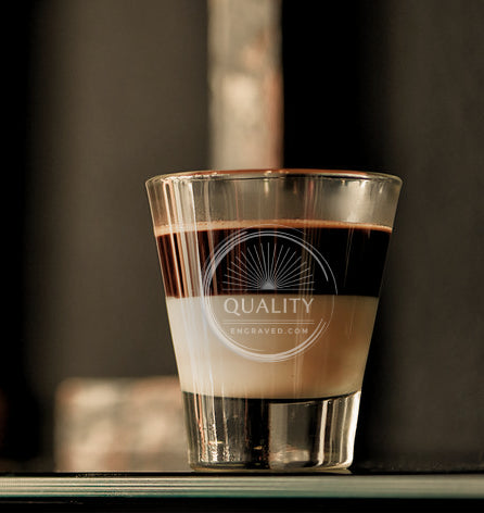 Engraved Espresso Shot Glass - 3.7 oz - Item 15733