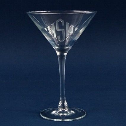 Custom engraved Classic Engraved Martini Glass - 7.5 oz - Item 409/09232E from Quality Glass Engraving