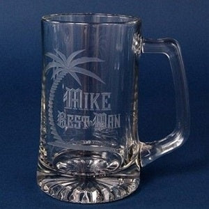 Custom engraved Engraved Beer Mug - 25 oz - Item 503/53404 from Quality Glass Engraving