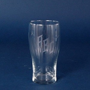 Custom engraved Engraved Pub Beer Glass - 16 oz - Item 243/4808 from Quality Glass Engraving